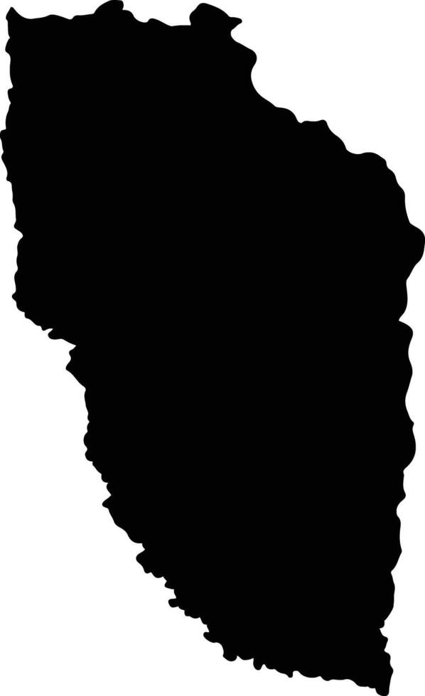 Cuchi Angola silhouette map vector