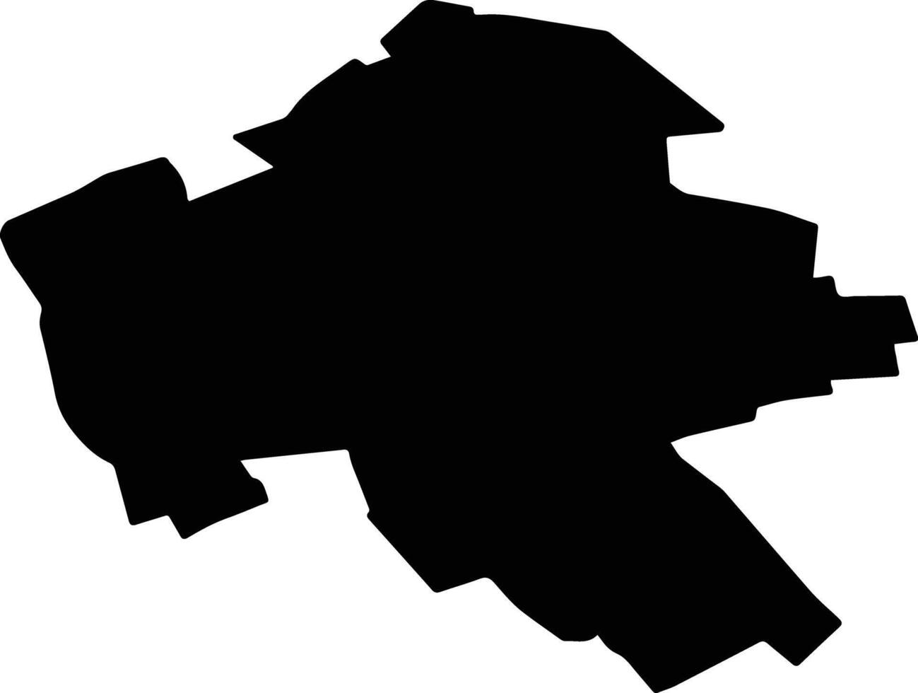 CUCUTENI Romania silhouette map vector