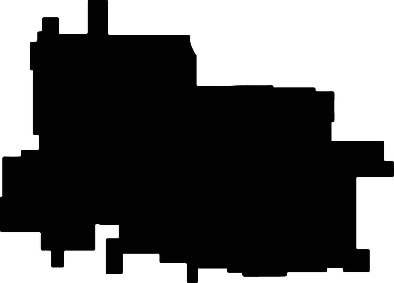 Cue Australia silhouette map vector