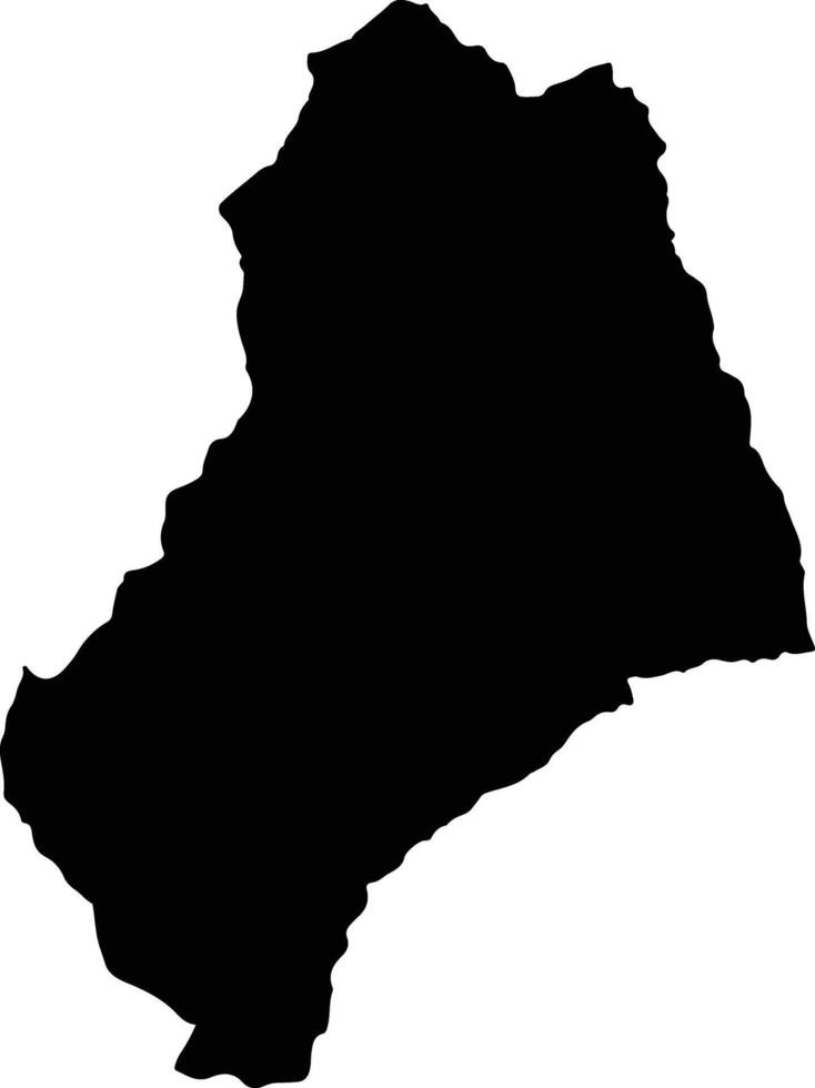 Cucutilla Colombia silhouette map vector