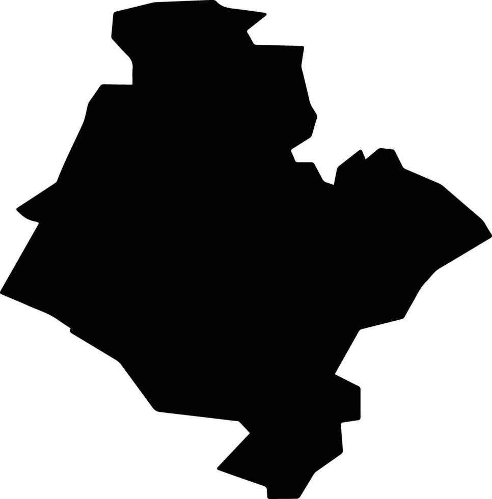 Cueto Cuba silhouette map vector