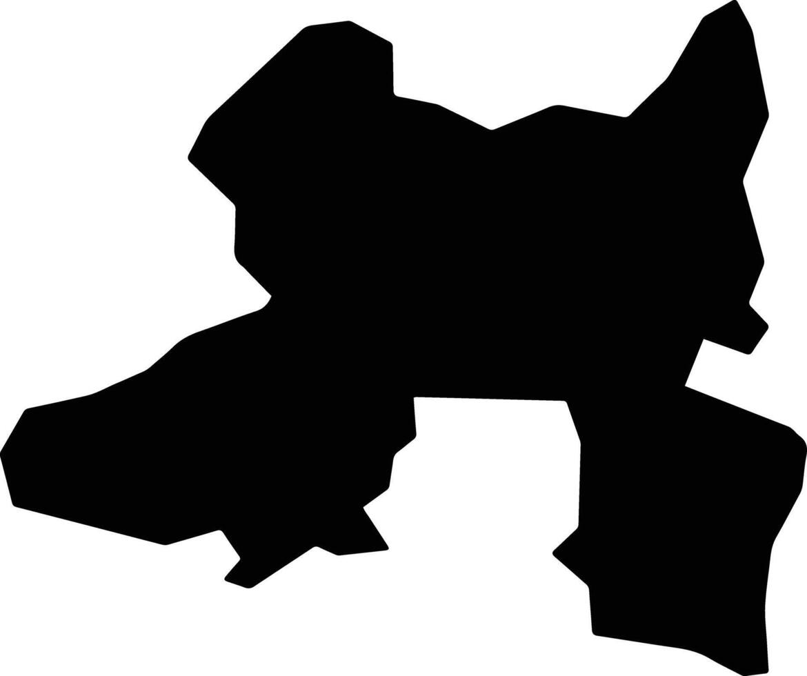 Cuilapa Guatemala silhouette map vector