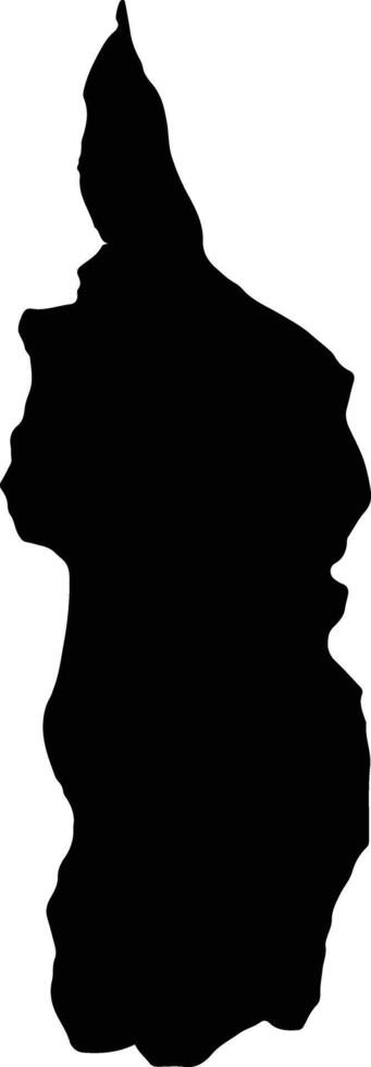 Cuilo Angola silhouette map vector