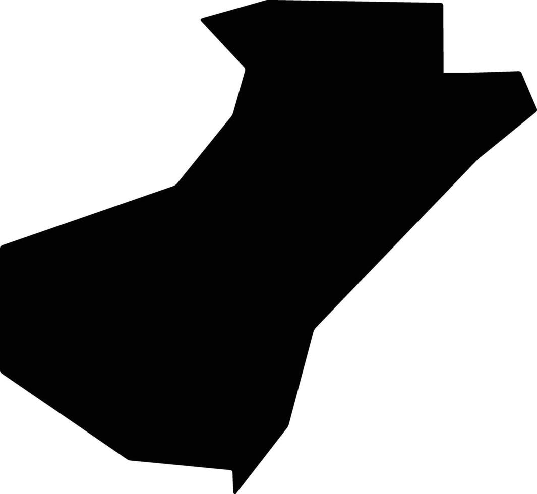 Cuisnahuat El Salvador silhouette map vector