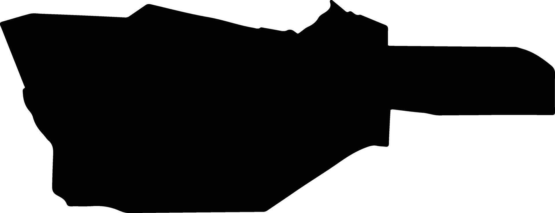 CUJMIR Romania silhouette map vector