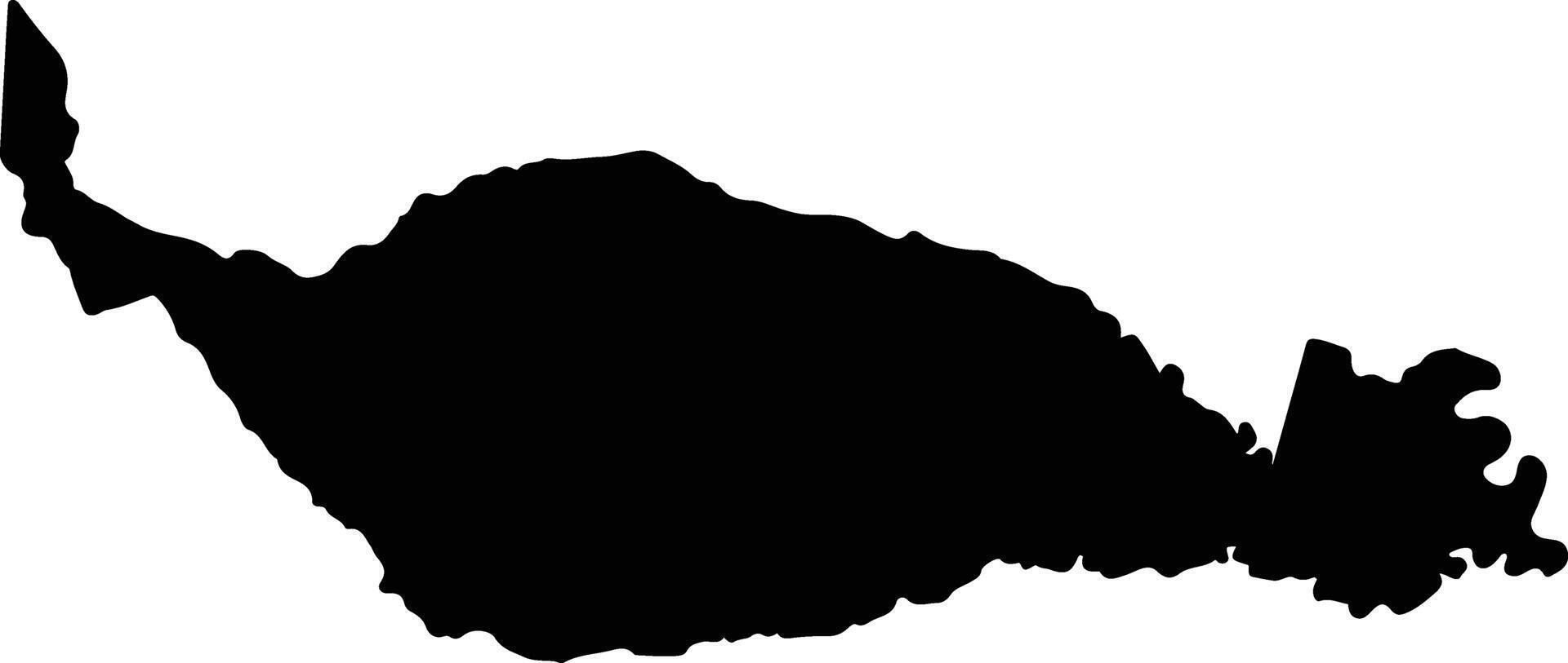Cumaral Colombia silhouette map vector