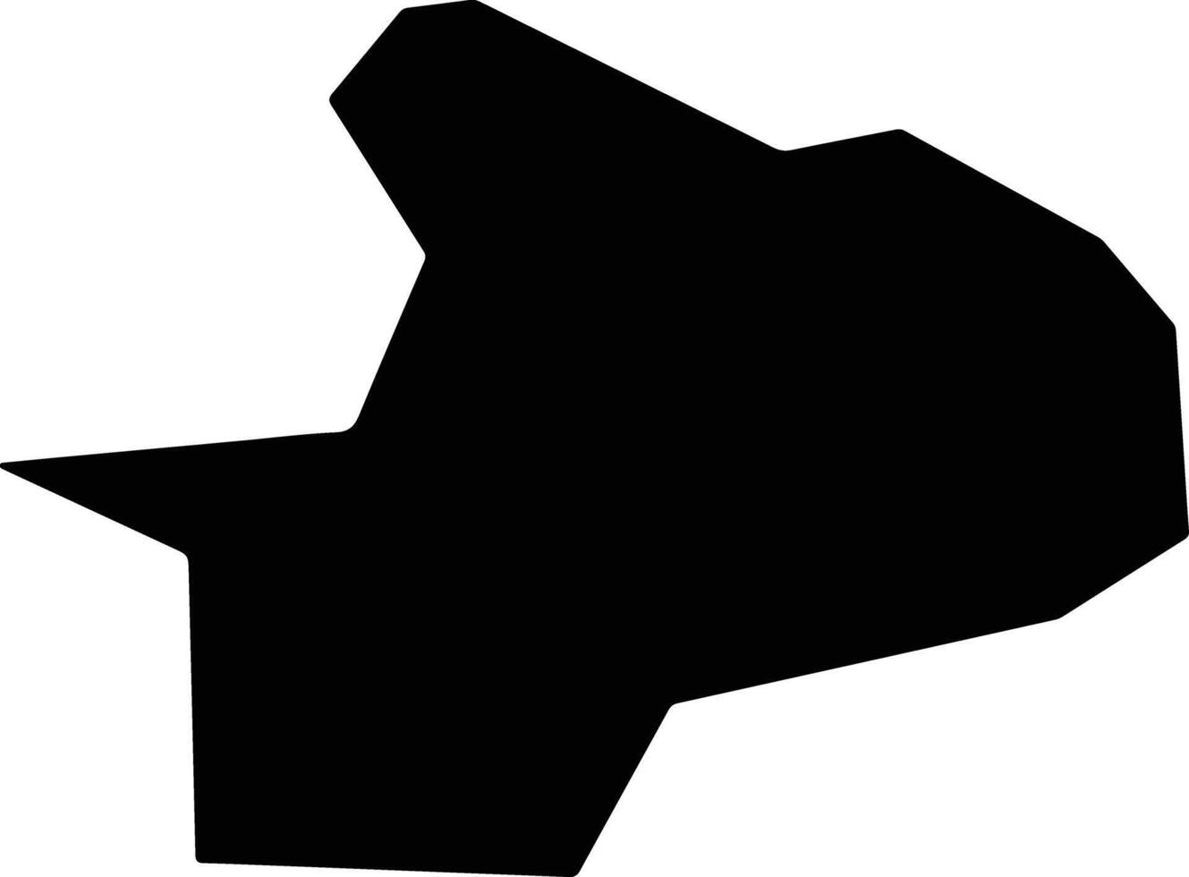 Cuomeixian China silhouette map vector
