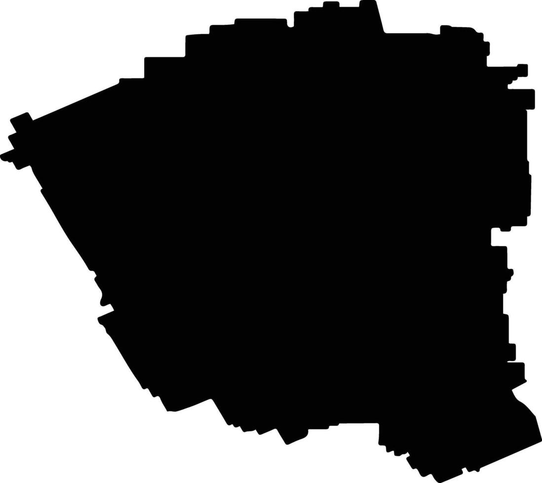 Cunderdin Australia silhouette map vector