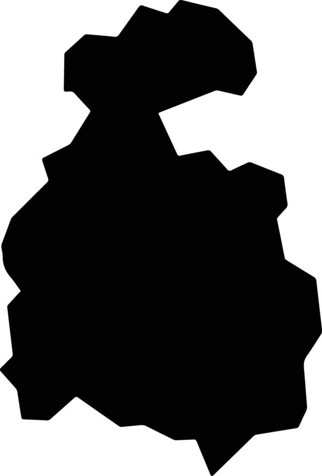 Curitibanos Brazil silhouette map vector