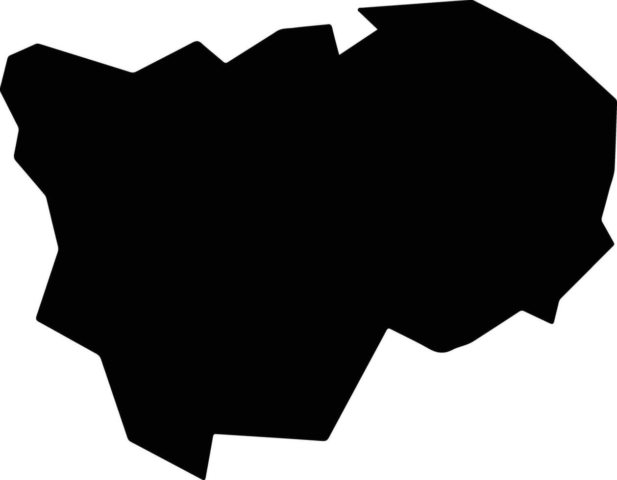 Currais Novos Brazil silhouette map vector
