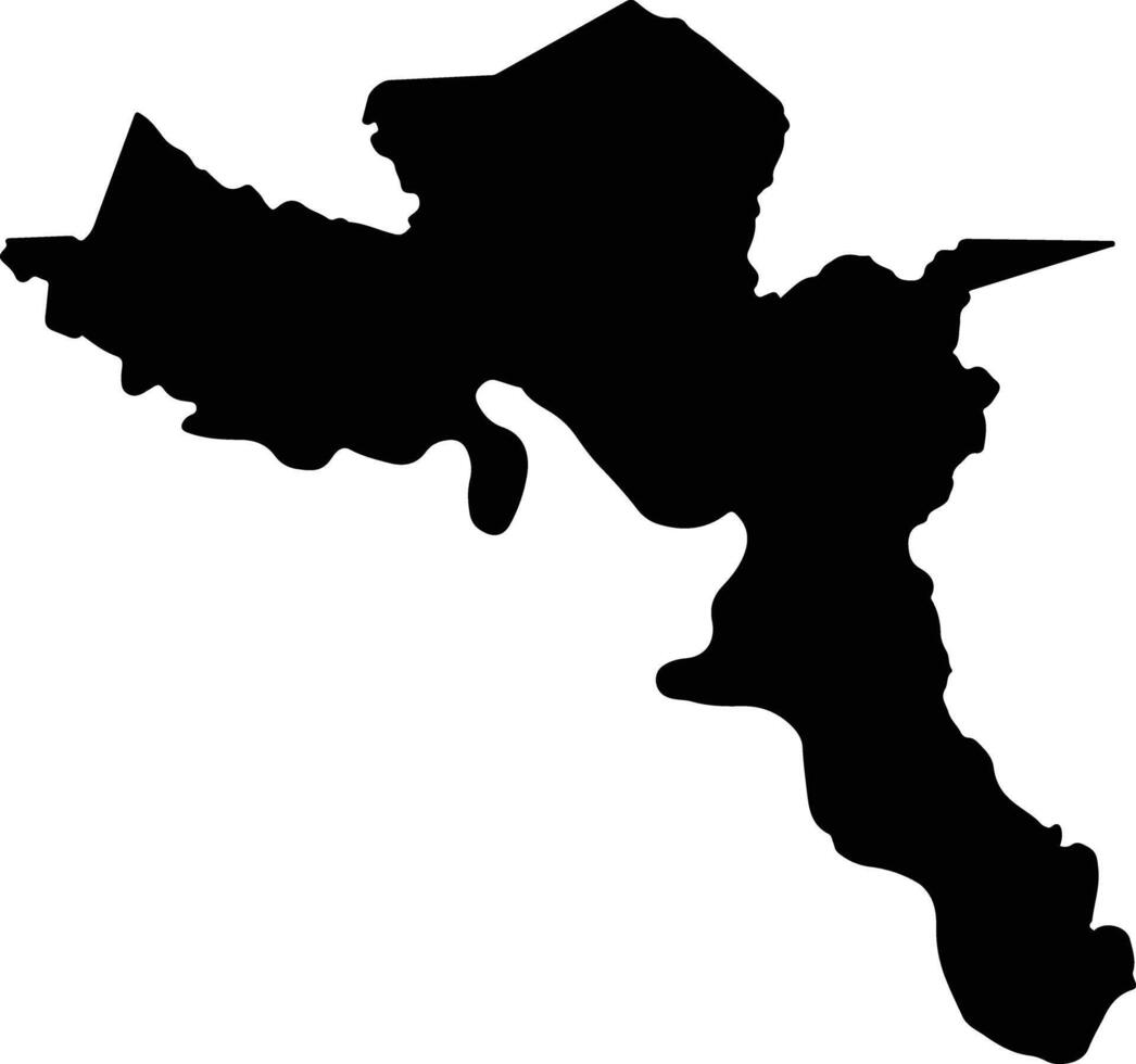 Curillo Colombia silhouette map vector