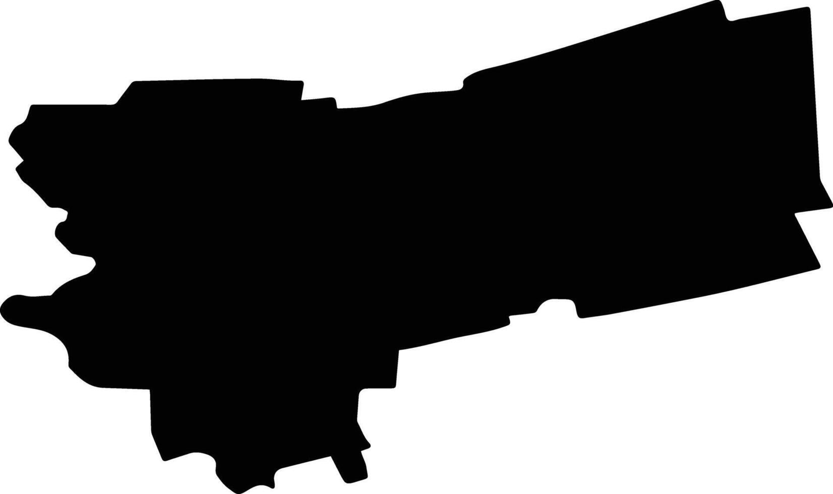 CURTISOARA Romania silhouette map vector