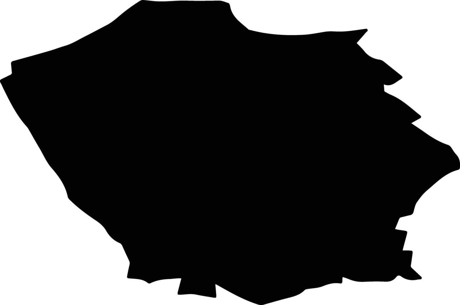 CUT Romania silhouette map vector