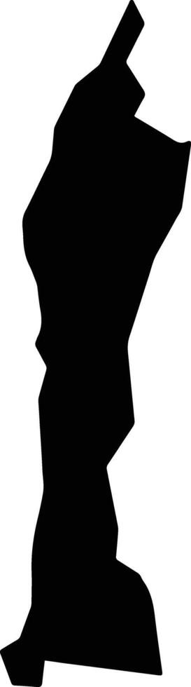 Cuyotenango Guatemala silhouette map vector