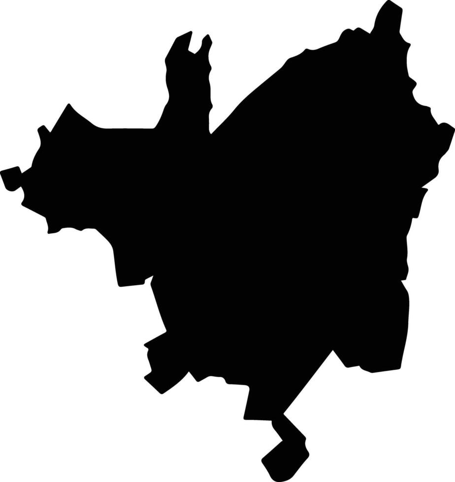 Cuyoaco Mexico silhouette map vector