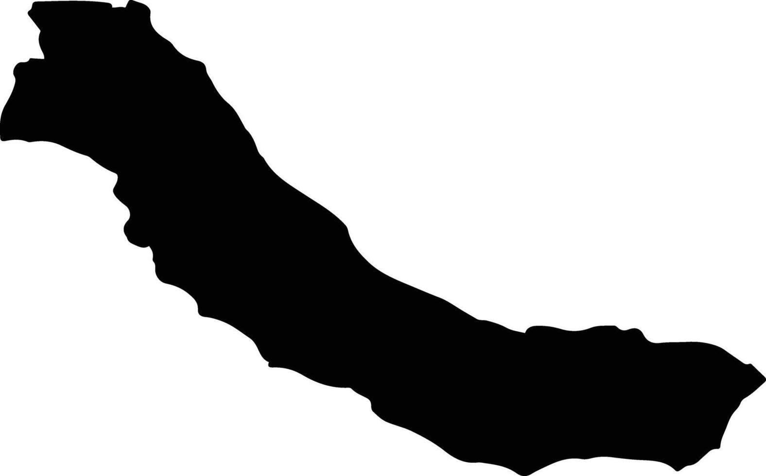 DABACA Romania silhouette map vector