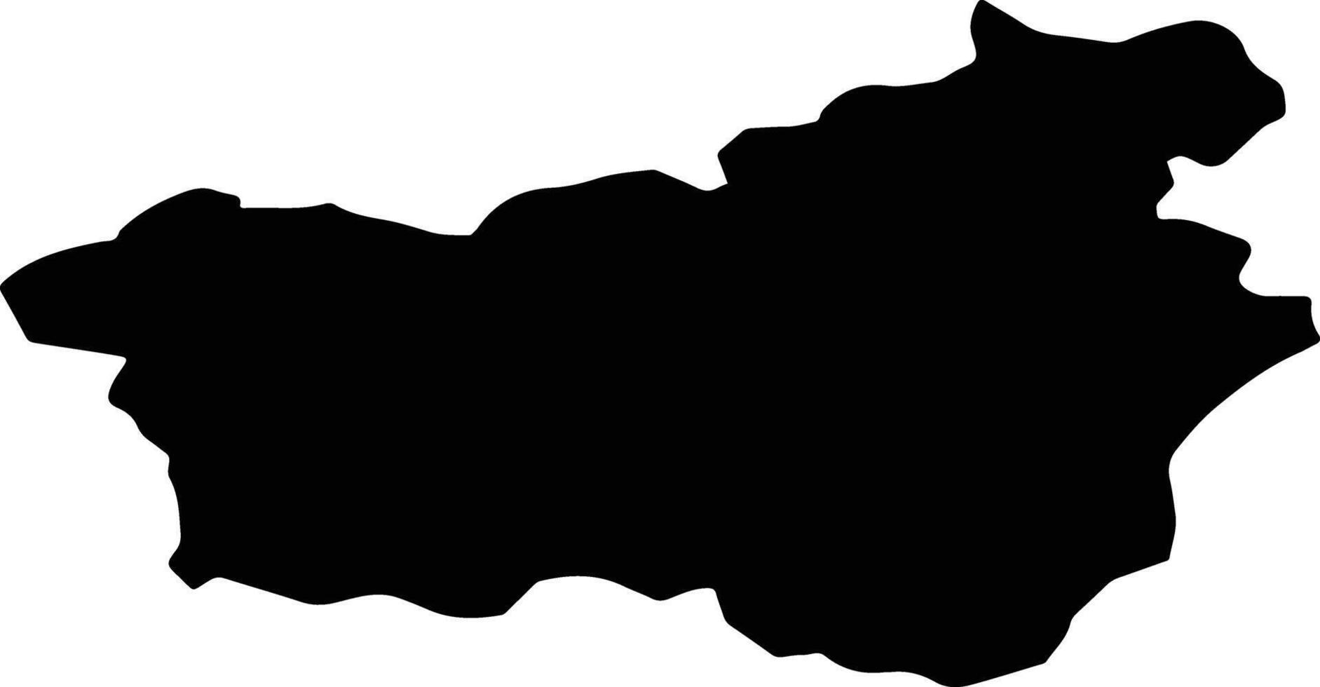 Daday Turkey silhouette map vector