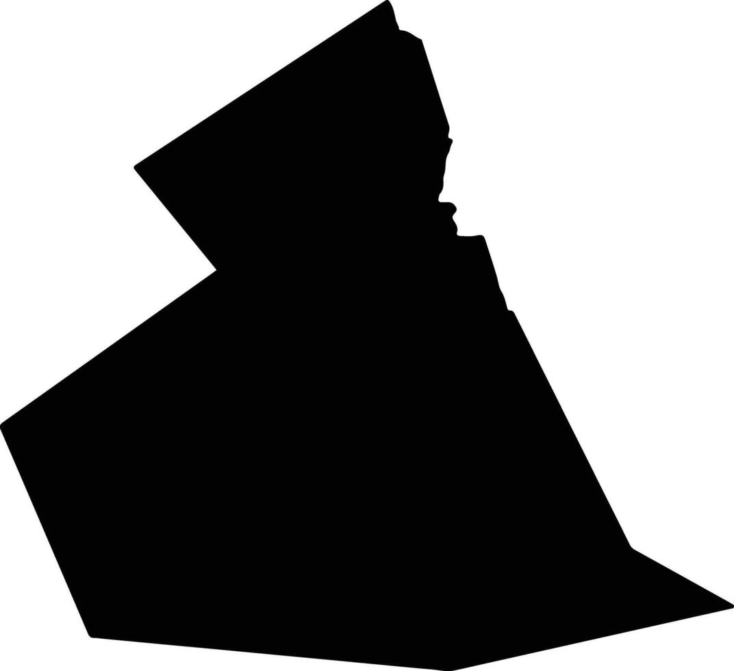 Dafengxian China silhouette map vector