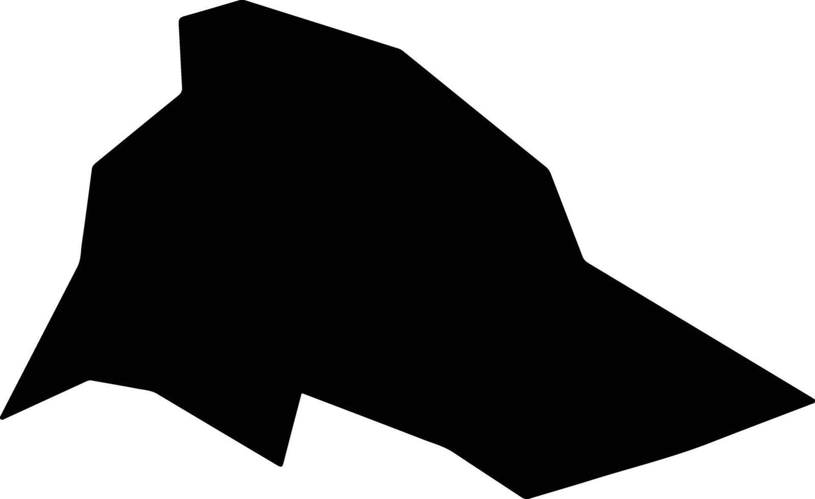 Dagoretti Kenya silhouette map vector