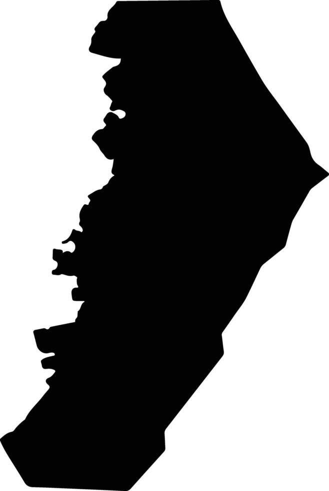 Dair Alla Jordan silhouette map vector