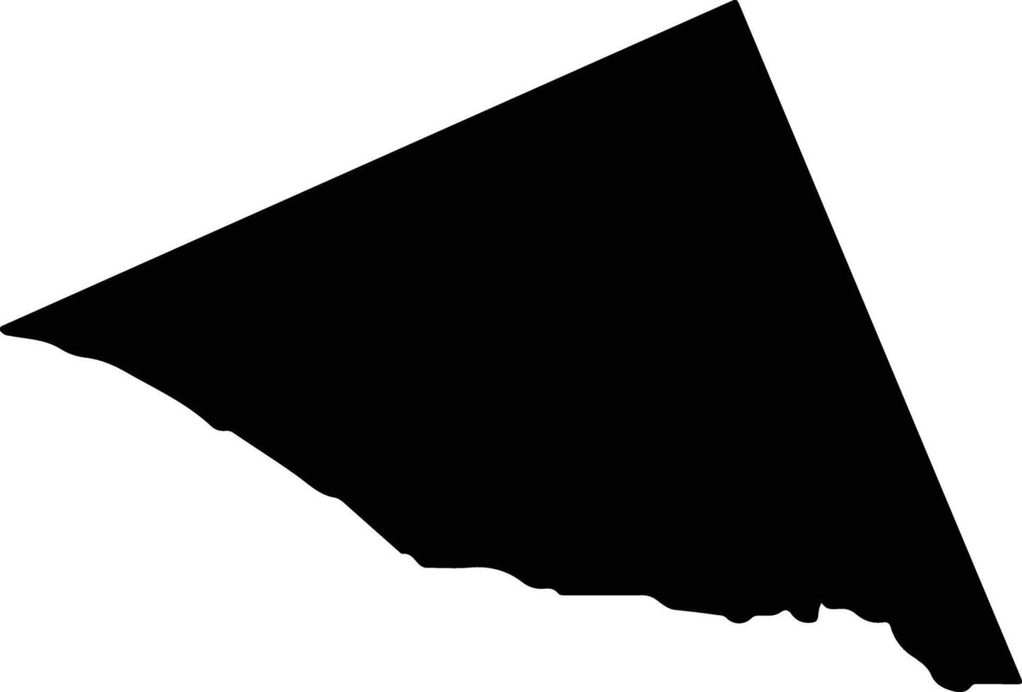 Daishanxian China silhouette map vector