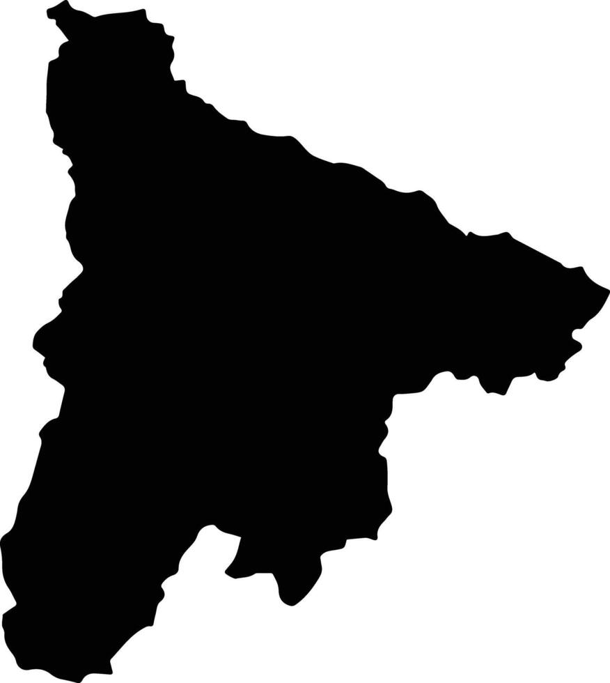 Dak Mil Vietnam silhouette map vector