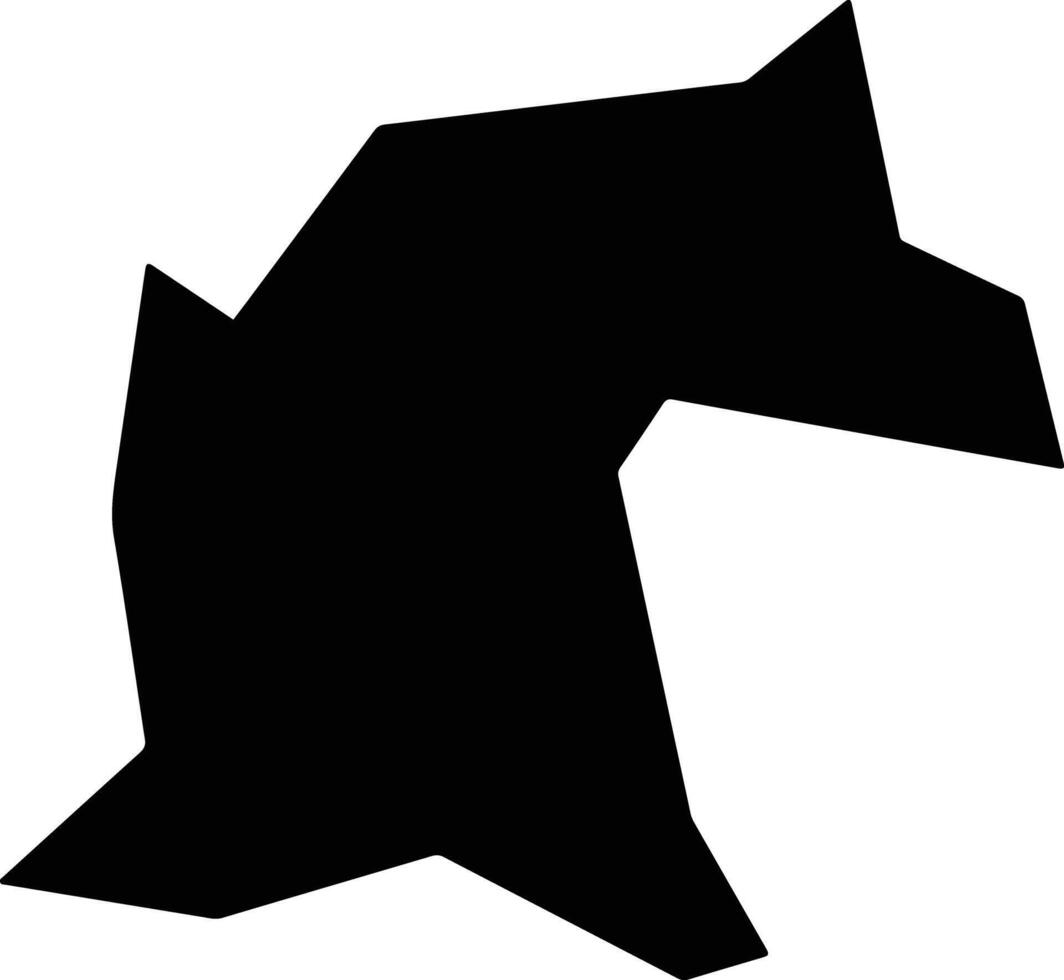 Dakoro Niger silhouette map vector