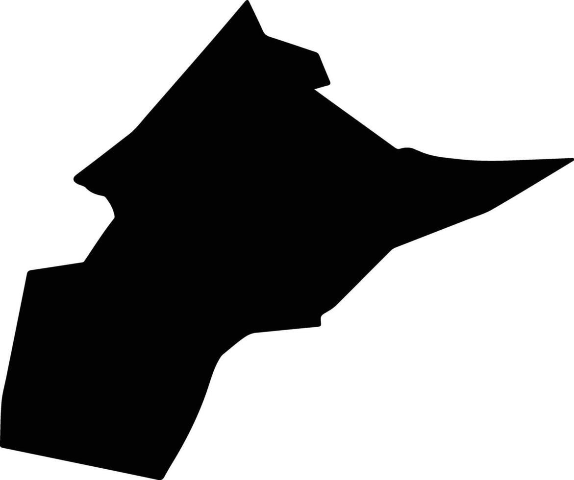 Dalanjargalan Mongolia silhouette map vector