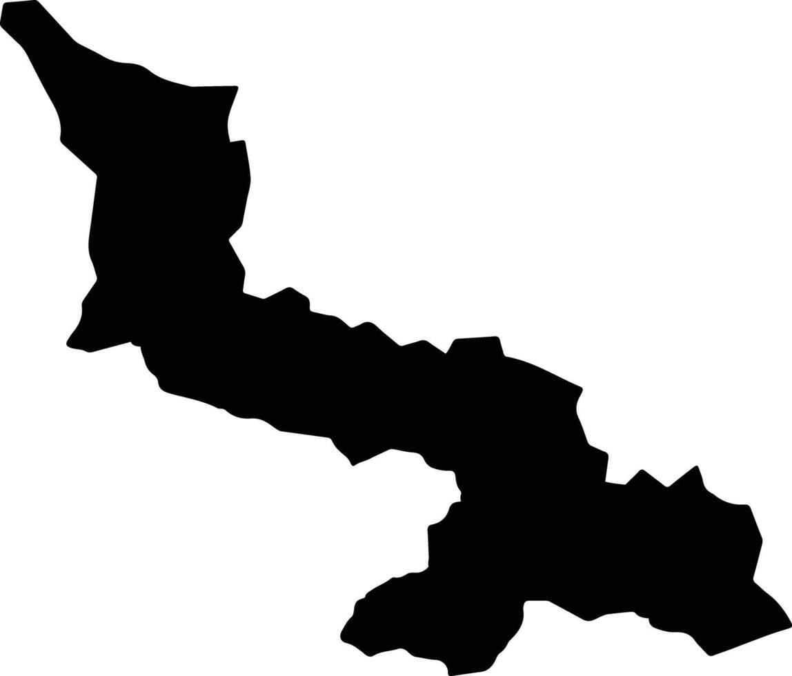 Dala Bhutan silhouette map vector
