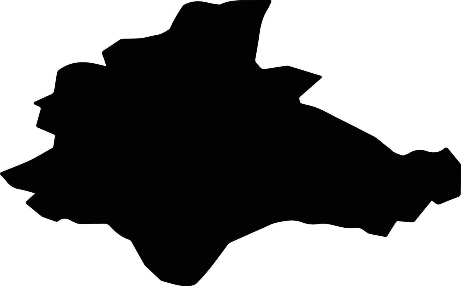 Dali District Taiwan silhouette map vector