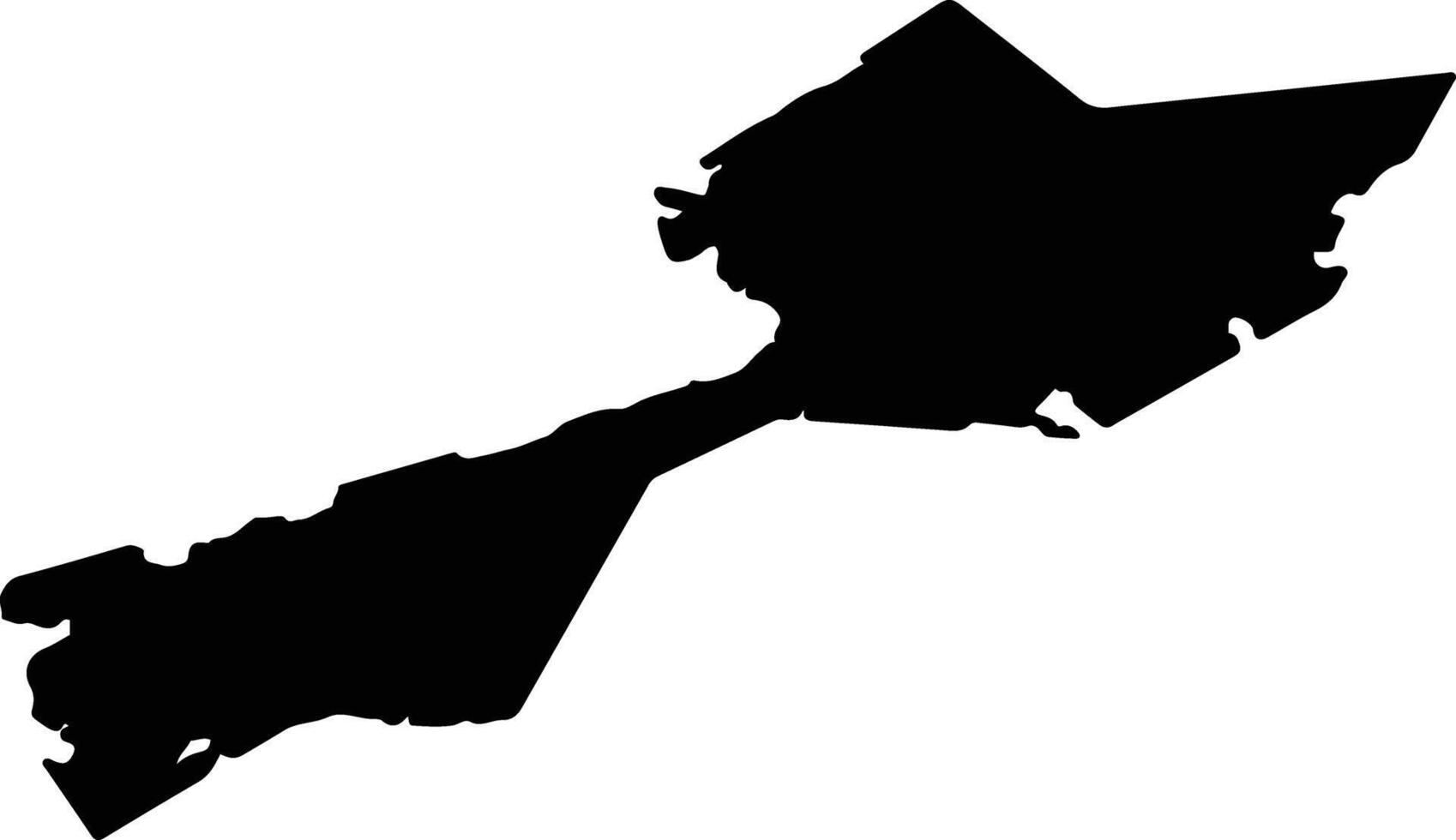 Dalianshi China silhouette map vector