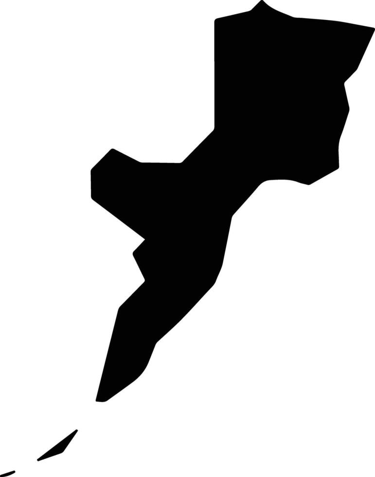 Dalipebinaw Micronesia silhouette map vector
