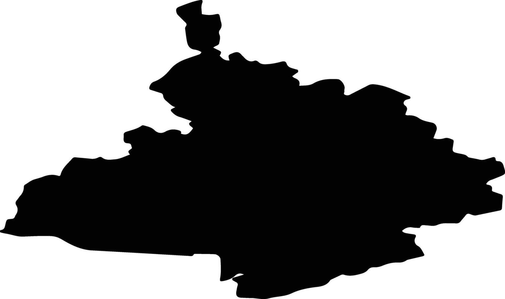 Dalnekonstantinovsky District Russia silhouette map vector