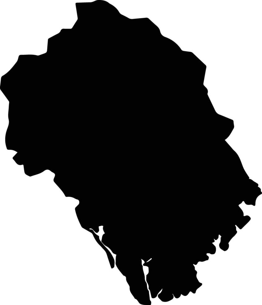 Dam Ha Vietnam silhouette map vector