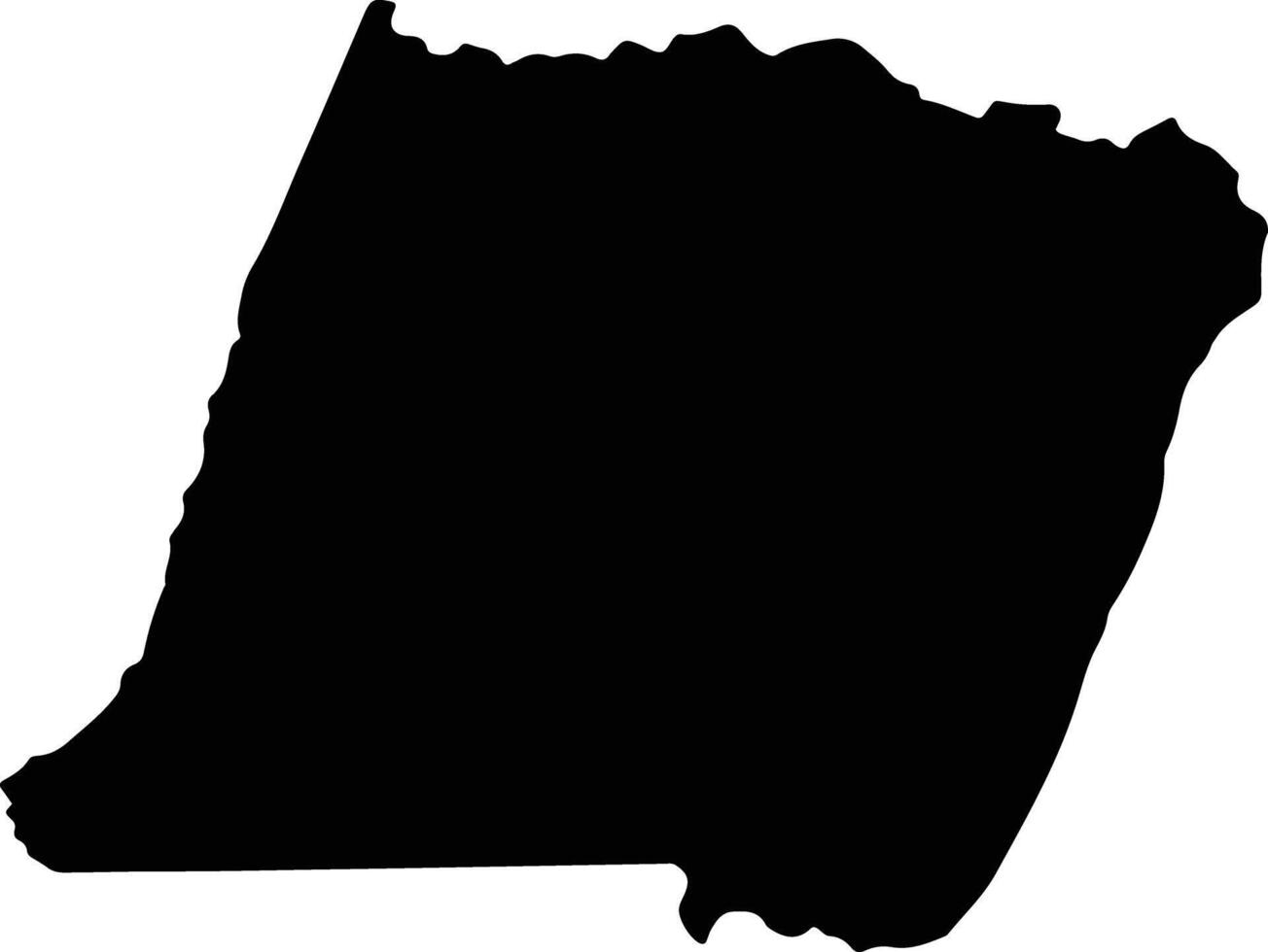 Dam Doi Vietnam silhouette map vector