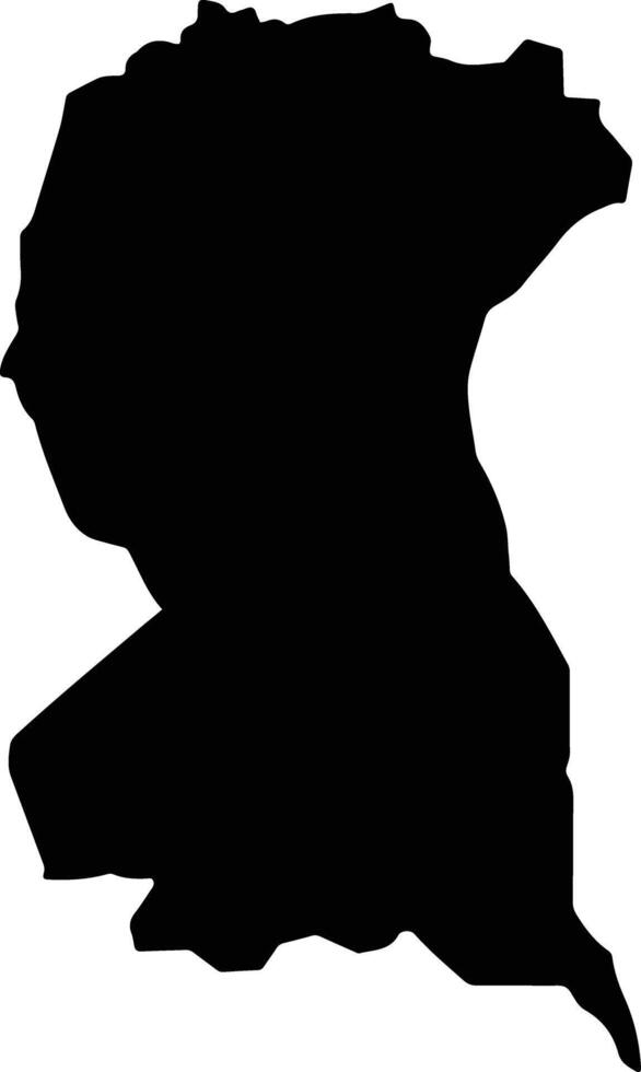 Dambae Cambodia silhouette map vector