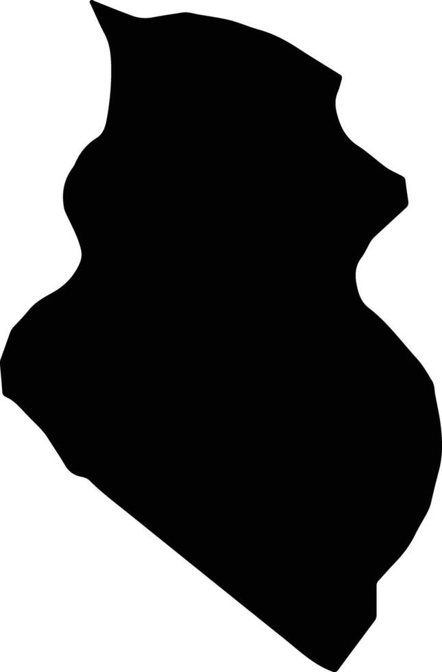 Dame De Traversay Saint Lucia silhouette map vector