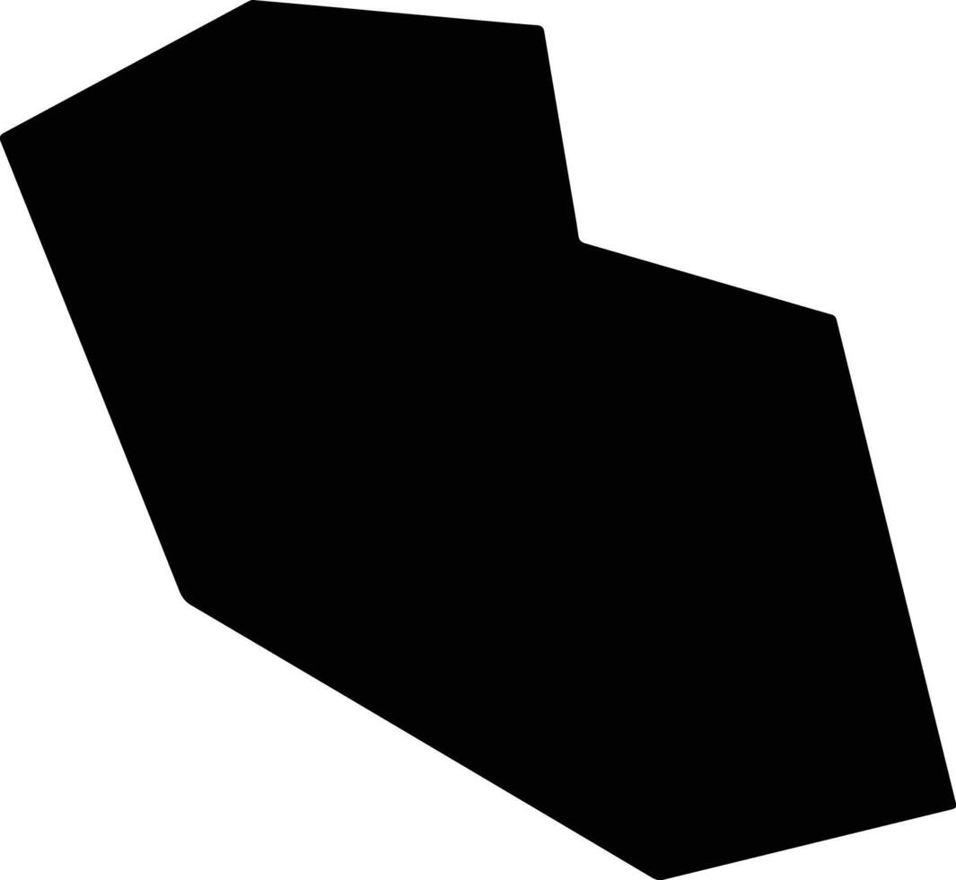 Damingxian China silhouette map vector