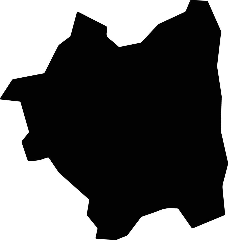 Dambam Nigeria silhouette map vector