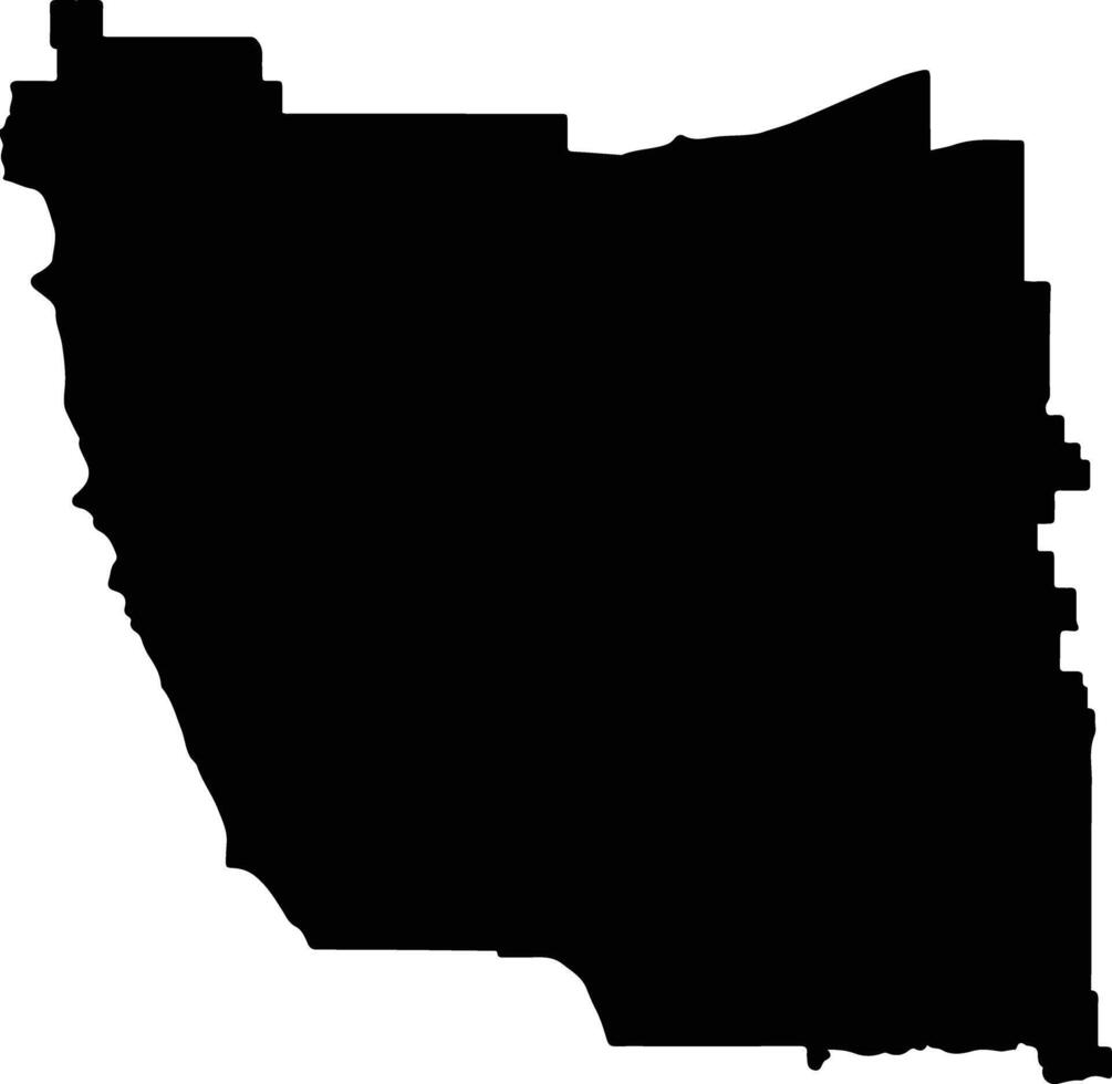 Dandaragan Australia silhouette map vector