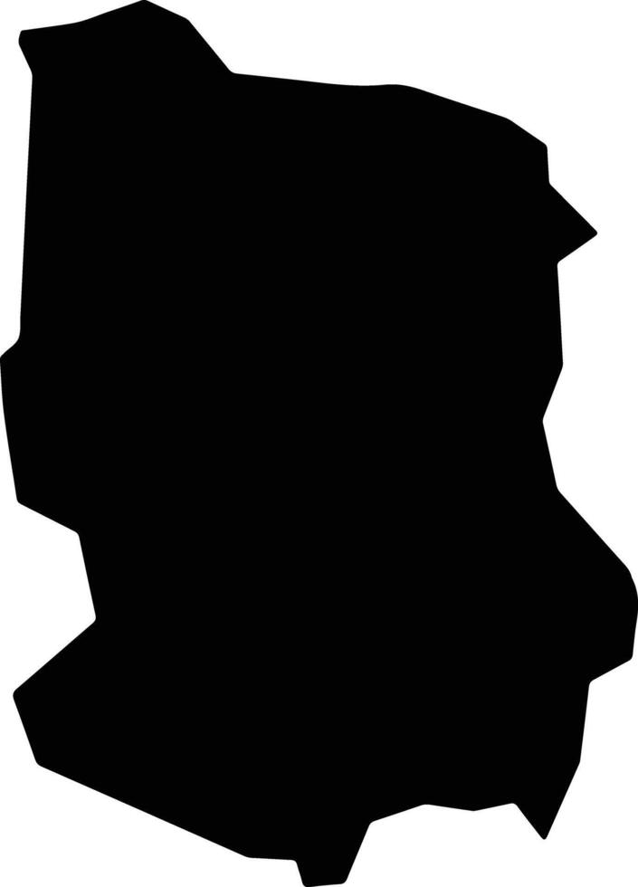 Dandi Nigeria silhouette map vector