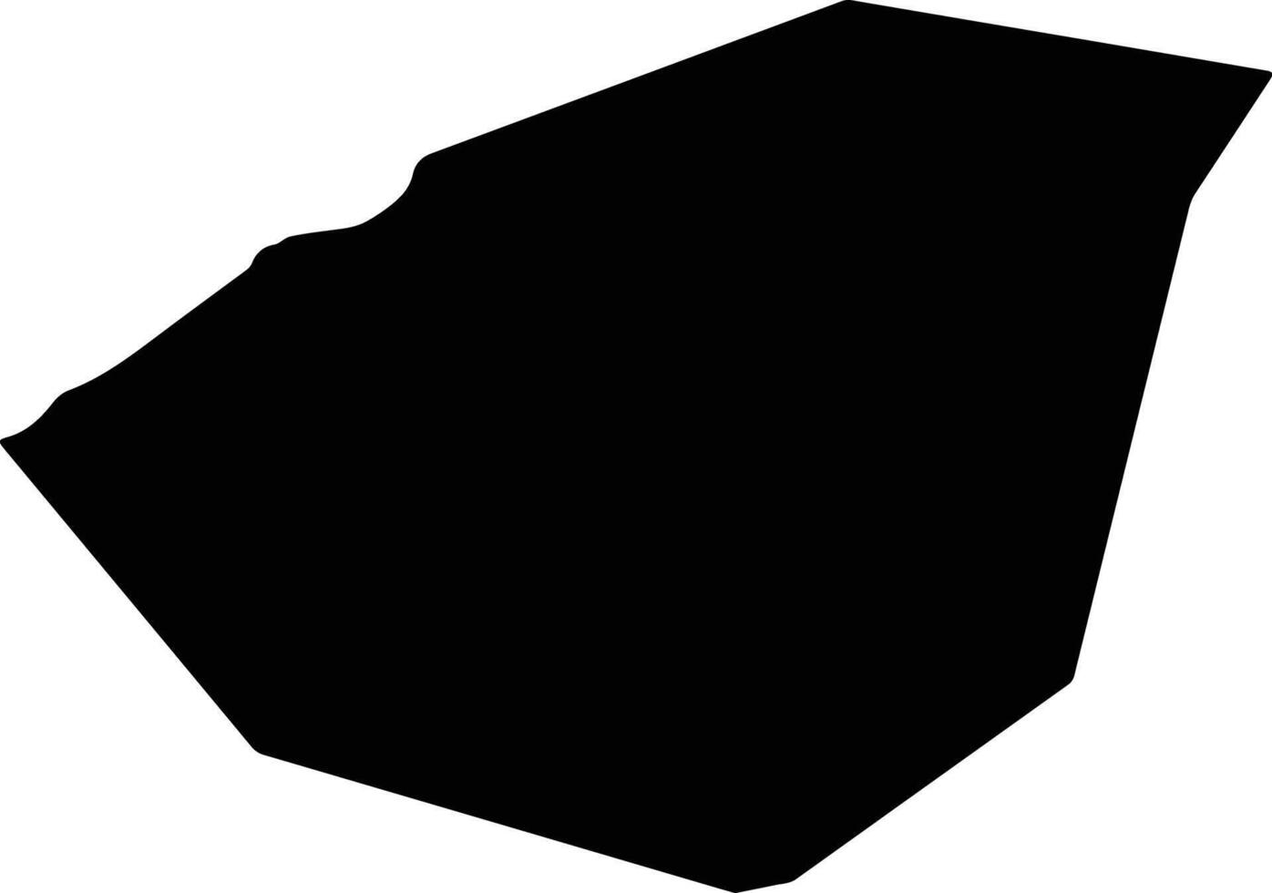 Dangara Uzbekistan silhouette map vector