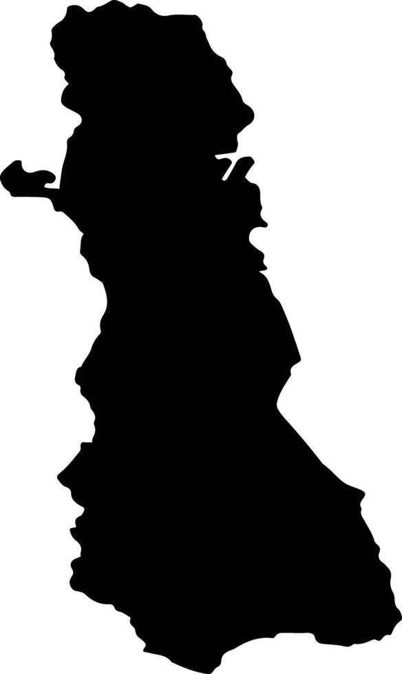 DANES Romania silhouette map vector
