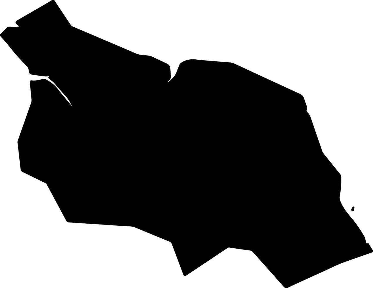 Dangjin si South Korea silhouette map vector