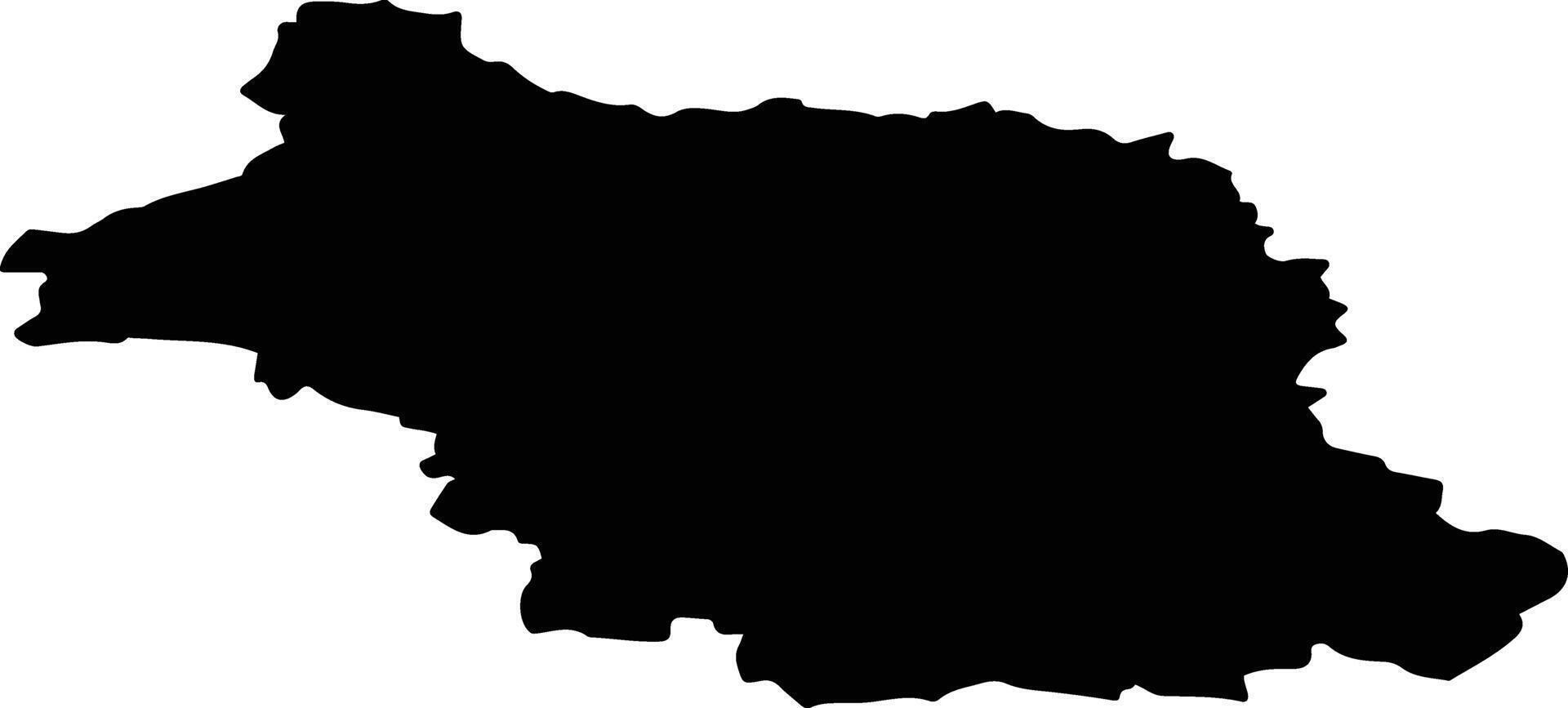 Danilovsky District Russia silhouette map vector