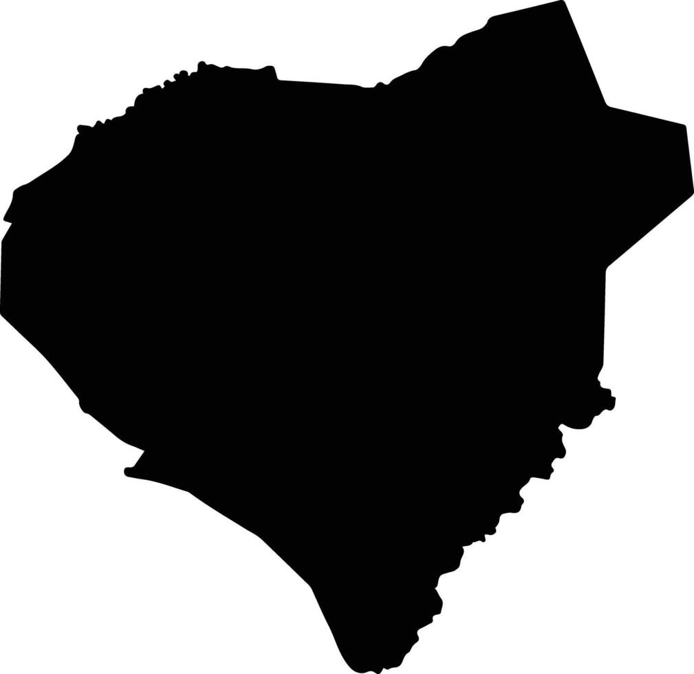 Danli Honduras silhouette map vector
