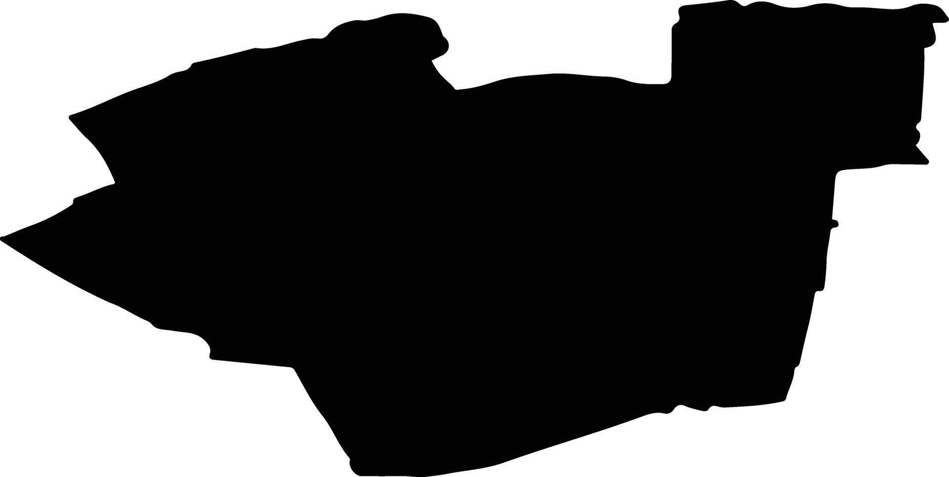 Dantumadiel Netherlands silhouette map vector