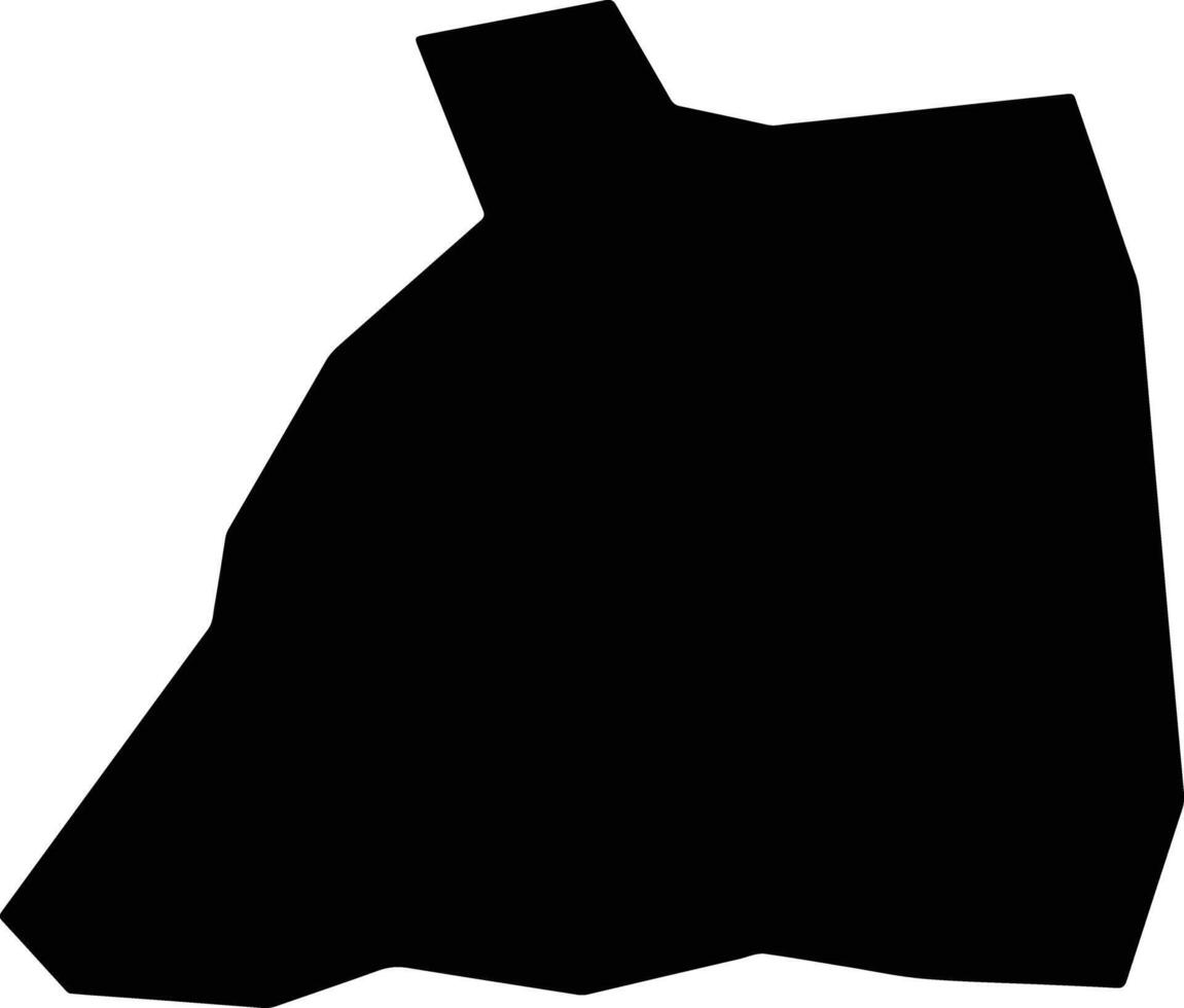 Dar As Salam Sudan silhouette map vector