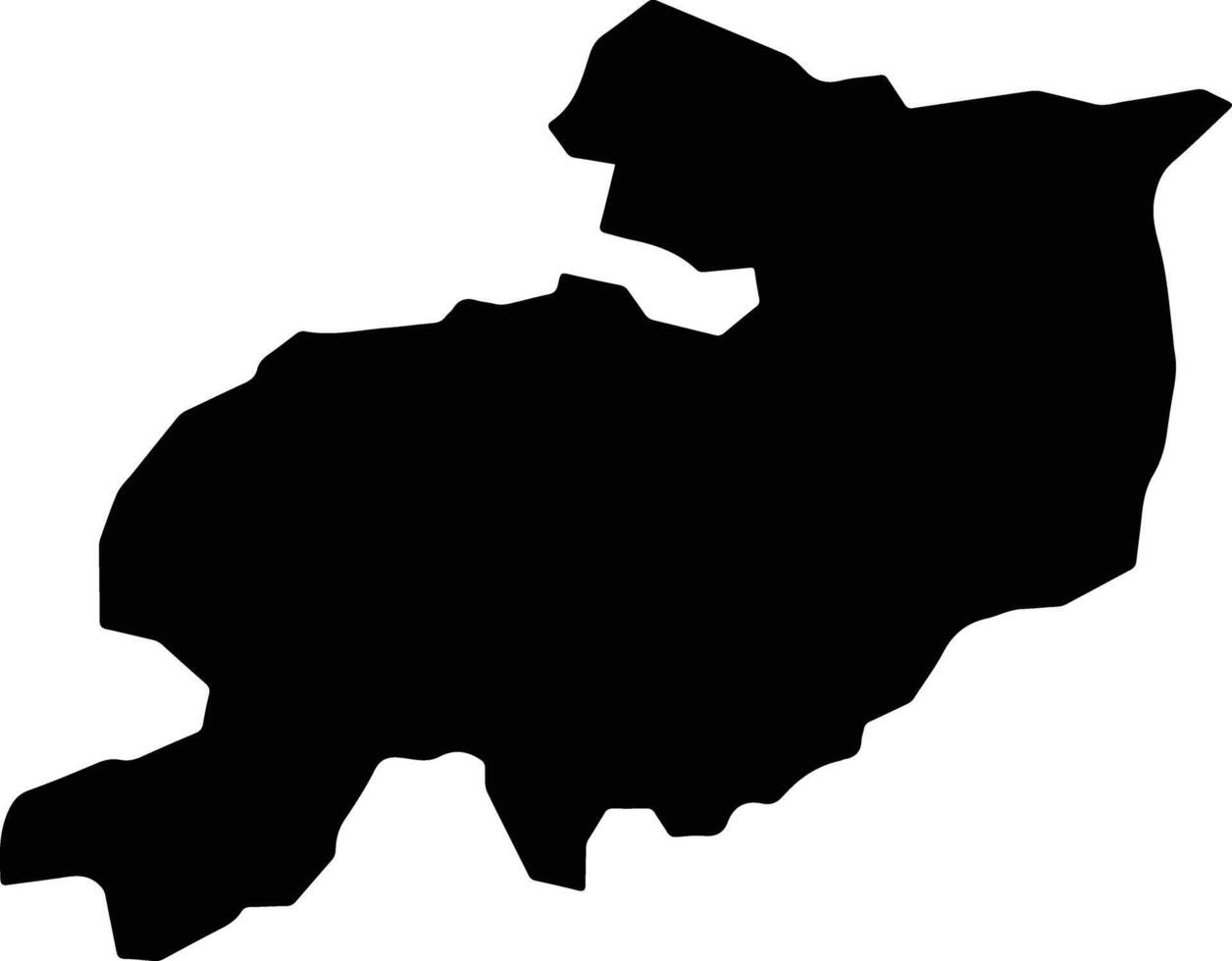 Dara I Sufi Payin Afghanistan silhouette map vector