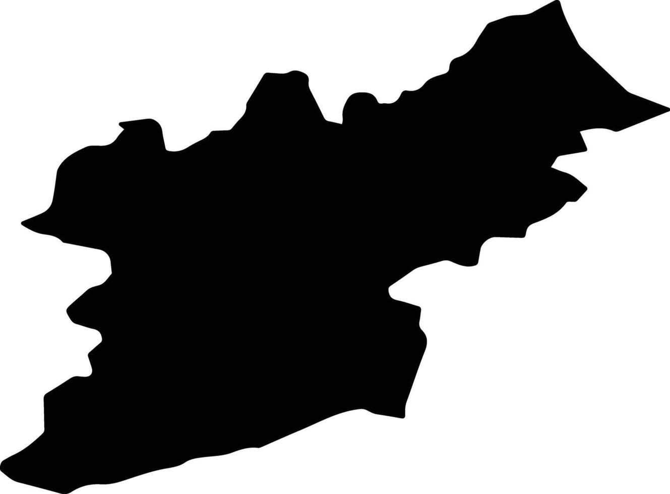 Dara I Sufi Bala Afghanistan silhouette map vector